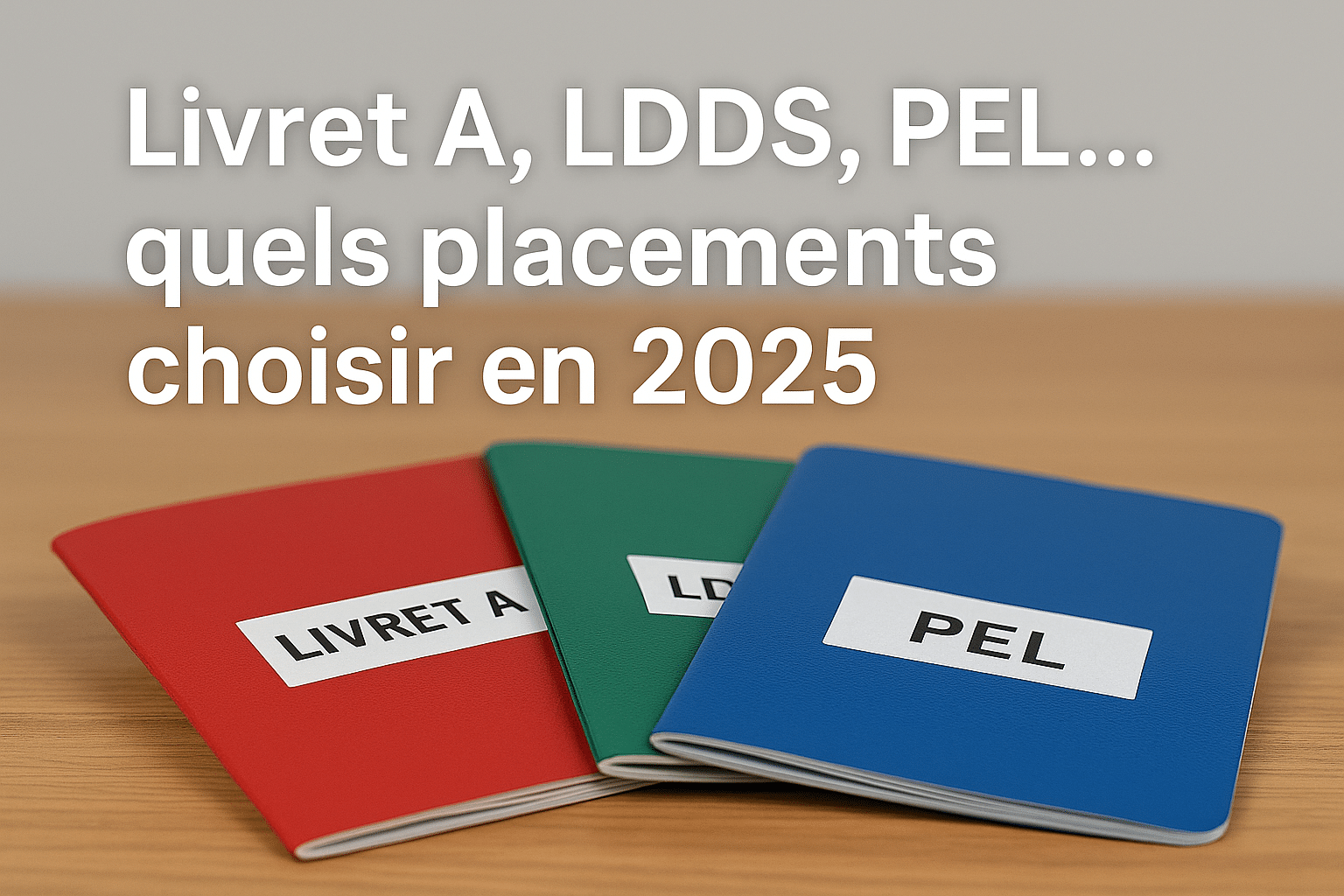 Illustration des placements d’épargne réglementés en 2025 (Livret A, LDDS, PEL), avec un comparatif visuel pour aider à choisir le meilleur support selon les taux, l’inflation et la fiscalité.