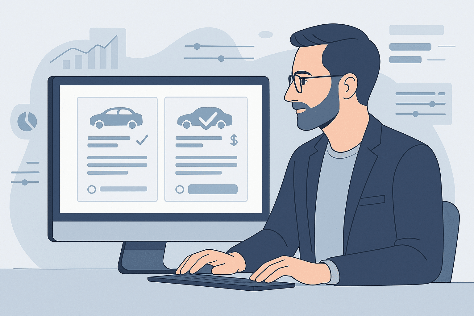 Illustration des 5 meilleurs comparateurs d’assurance en ligne en 2025, mettant en avant les outils les plus fiables pour comparer auto, habitation, santé et emprunteur.