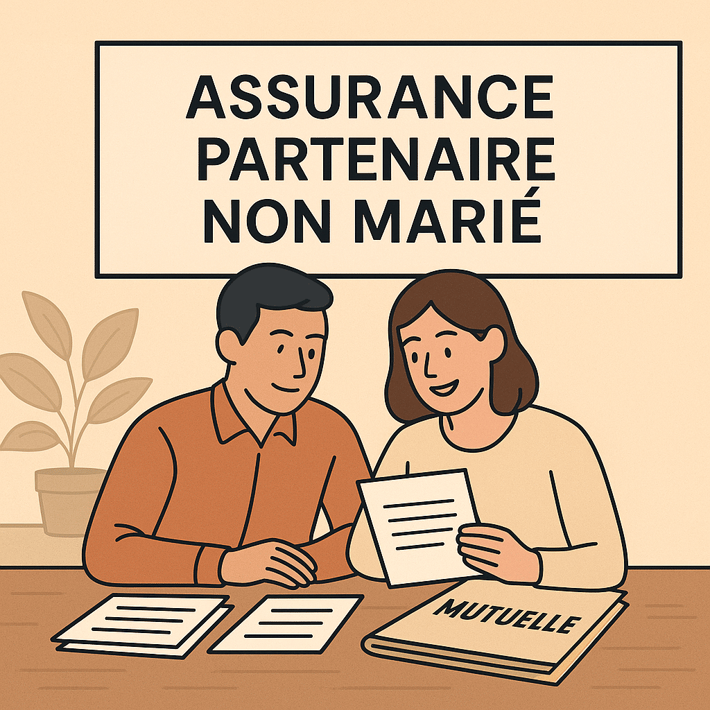 Couple consultant une mutuelle pour assurance partenaire non marié en France