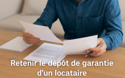 Peut-on retenir le dépôt de garantie d’un locataire ?