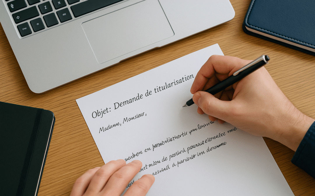 Modèle de lettre de demande de titularisation après CDD
