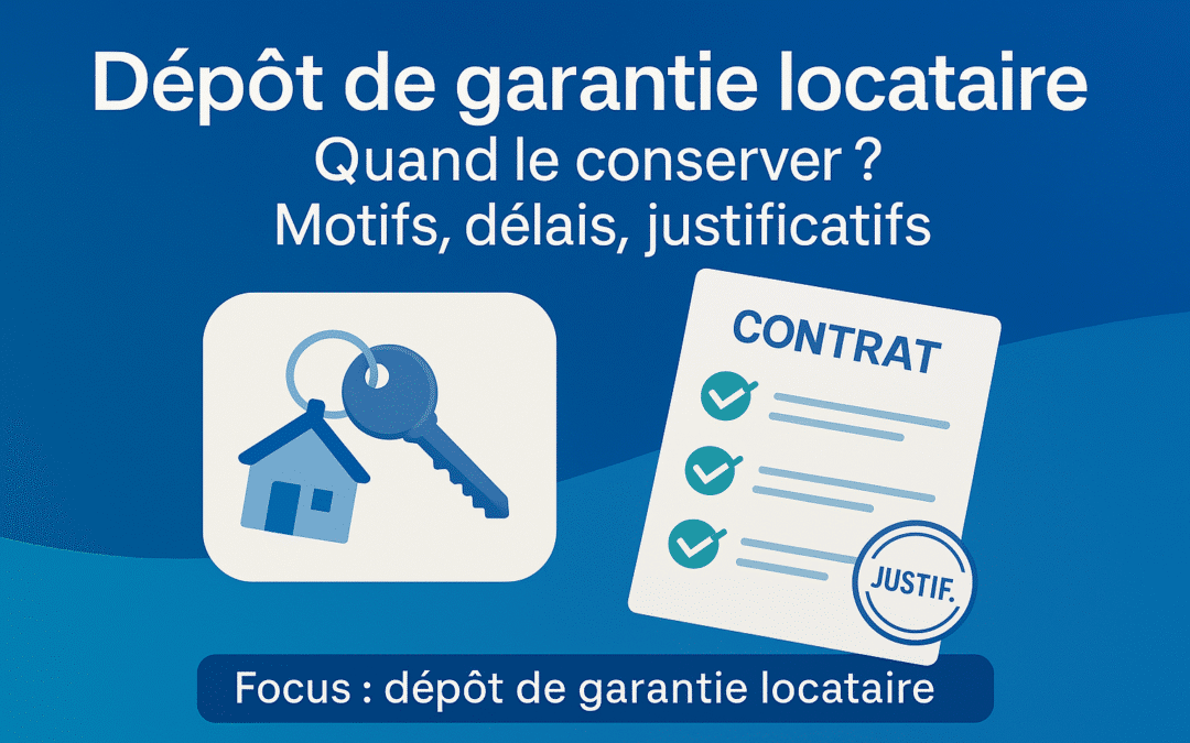Dépôt de garantie locataire : quand le conserver ?
