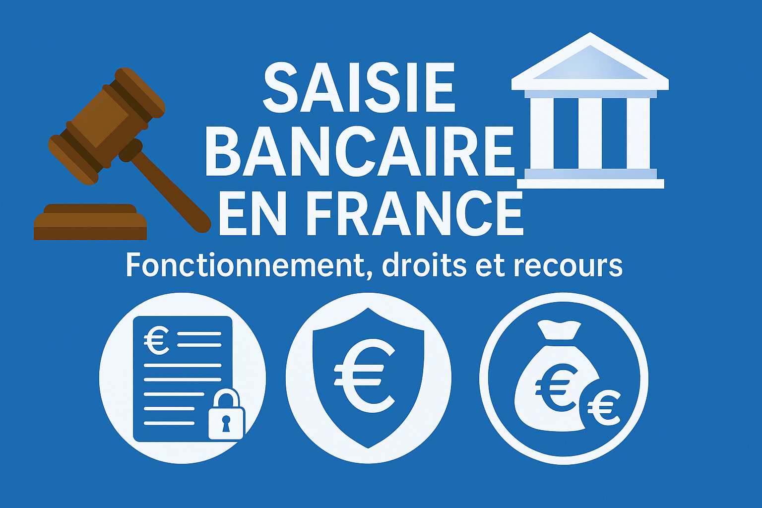 Saisie bancaire en France : fonctionnement, droits et recours