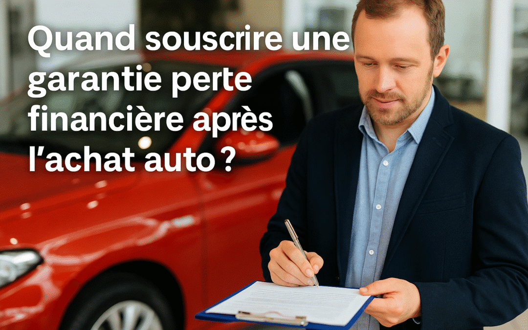 Quand souscrire une garantie perte financière après l’achat auto ?