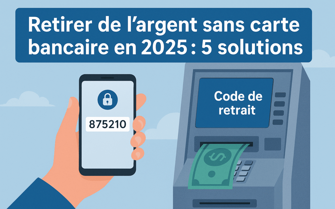 Retirer de l’argent sans carte bancaire en 2025 : 5 solutions