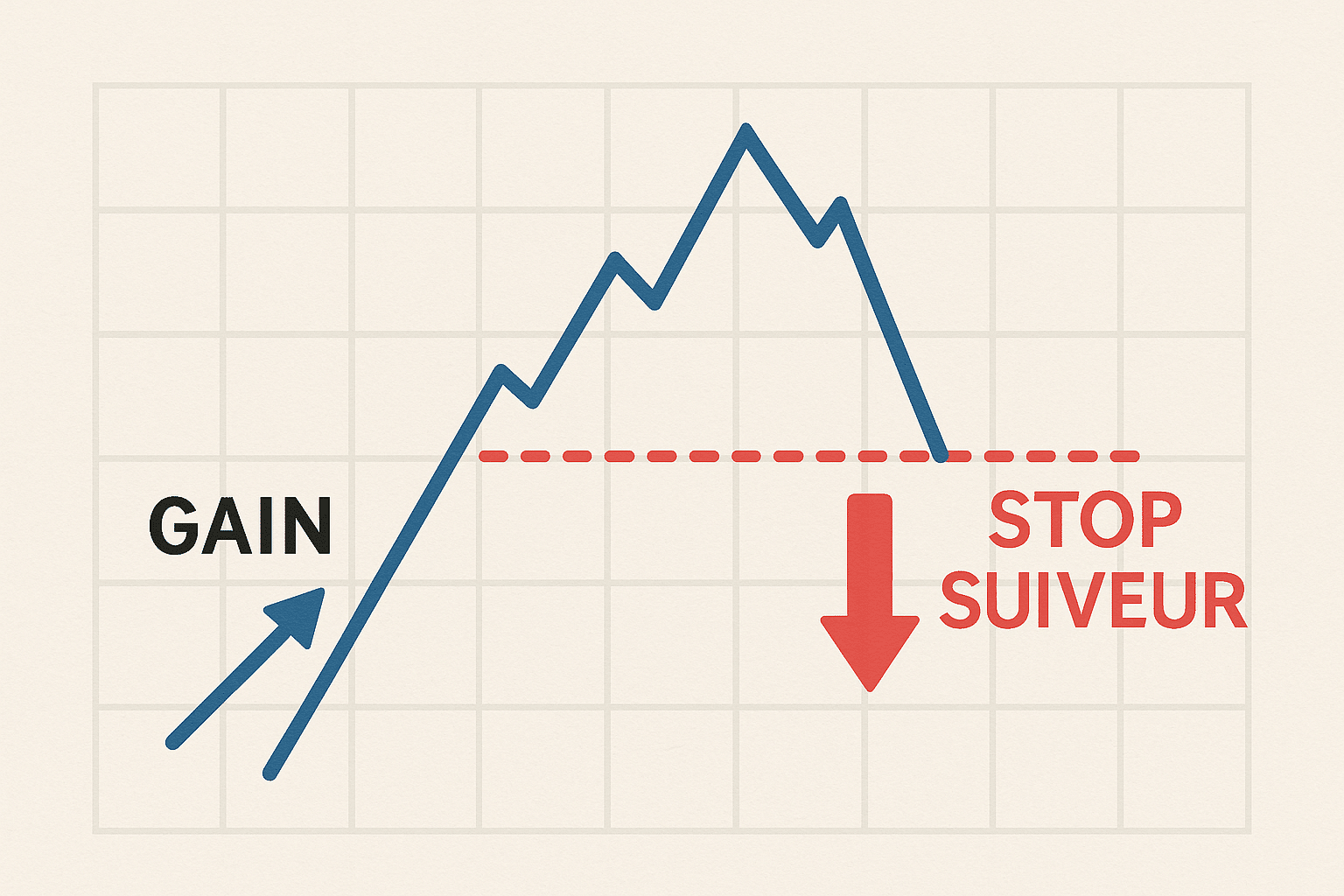 Utiliser un stop suiveur pour sécuriser vos gains en actions