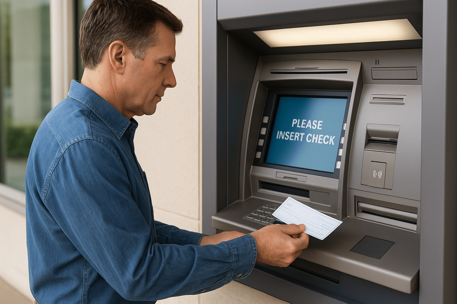 encaisser un chèque instantanément à la banque