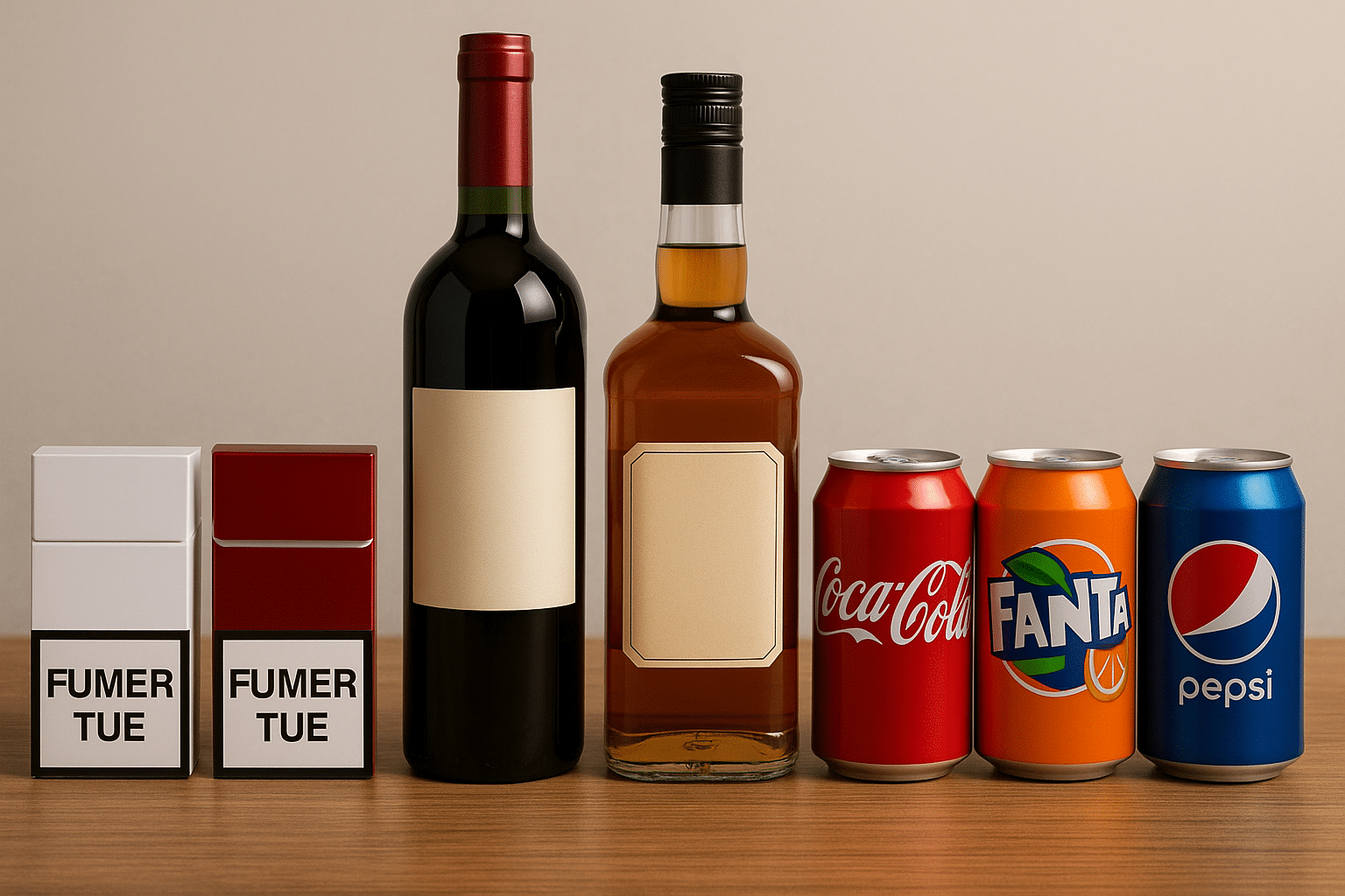 taxe sur le tabac, l’alcool et le sucre en France