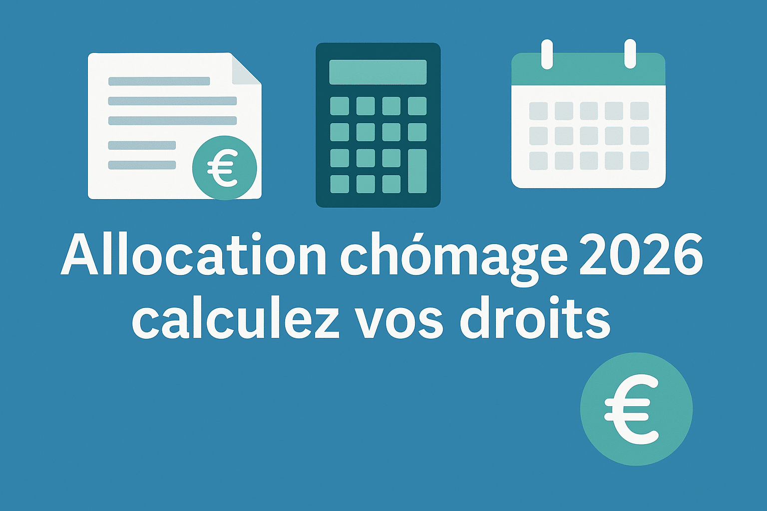Allocation chômage 2026 : calcul pas à pas