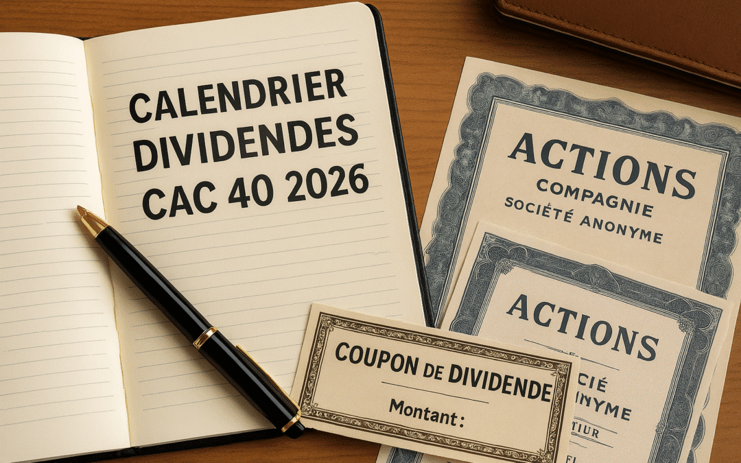 Calendrier dividendes CAC 40 2026 : mode d’emploi