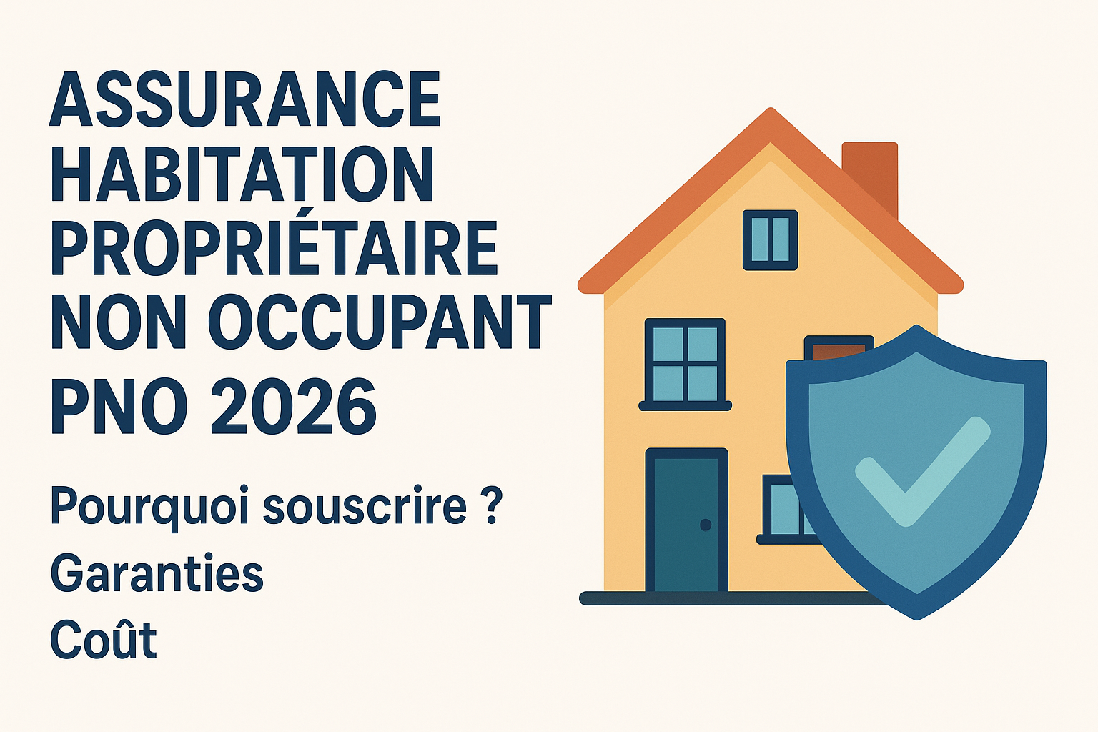 Assurance habitation propriétaire non occupant PNO 2026