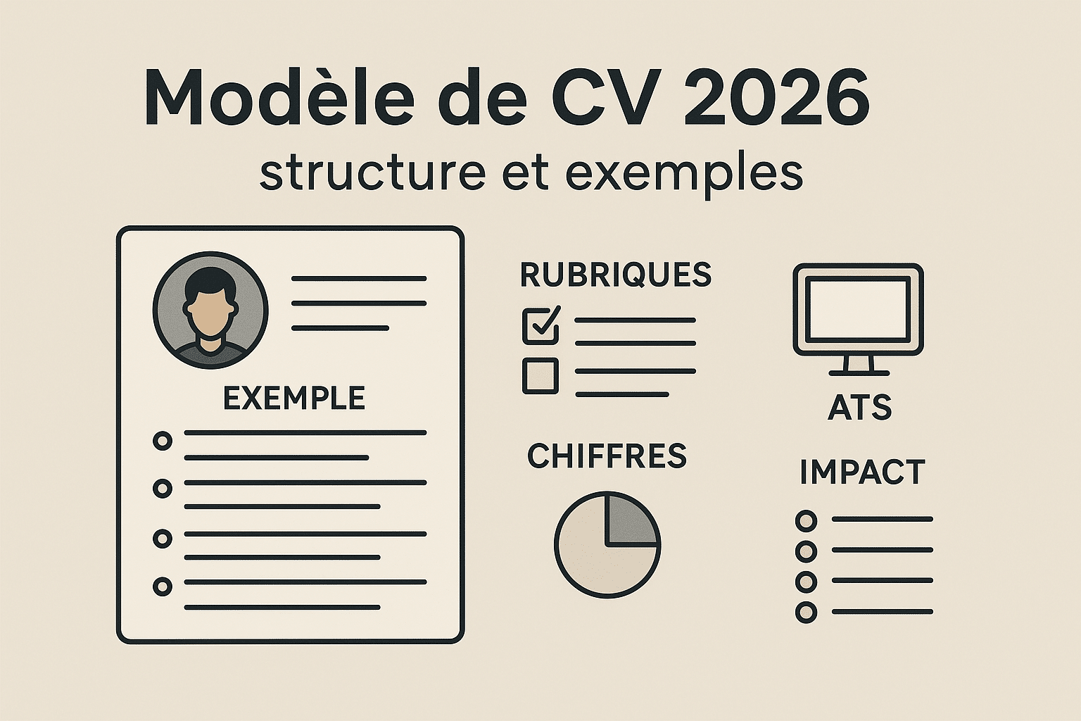 Modèle de CV 2026 : structure, exemples et erreurs à éviter