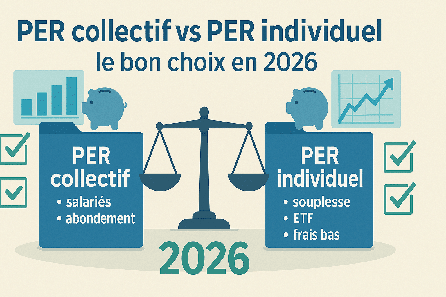 PER collectif vs PER individuel 2026 : que choisir ?