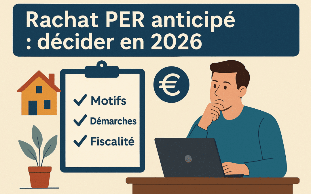 Rachat PER anticipé 2026 : modes, motifs et fiscalité