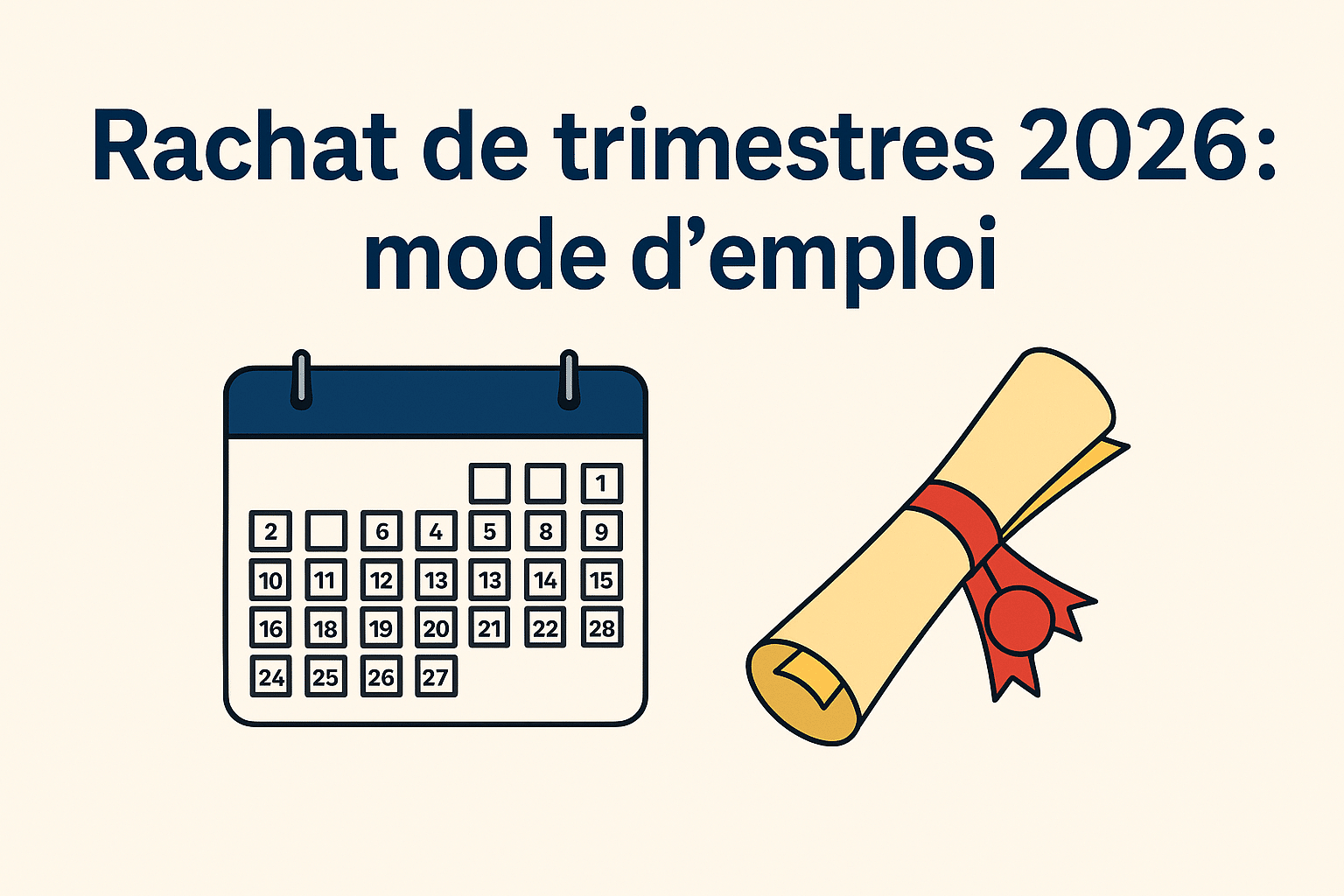Rachat de trimestres retraite 2026 : le guide complet