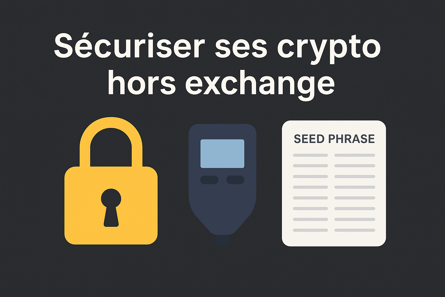 Sécuriser ses cryptomonnaies hors exchange : le guide