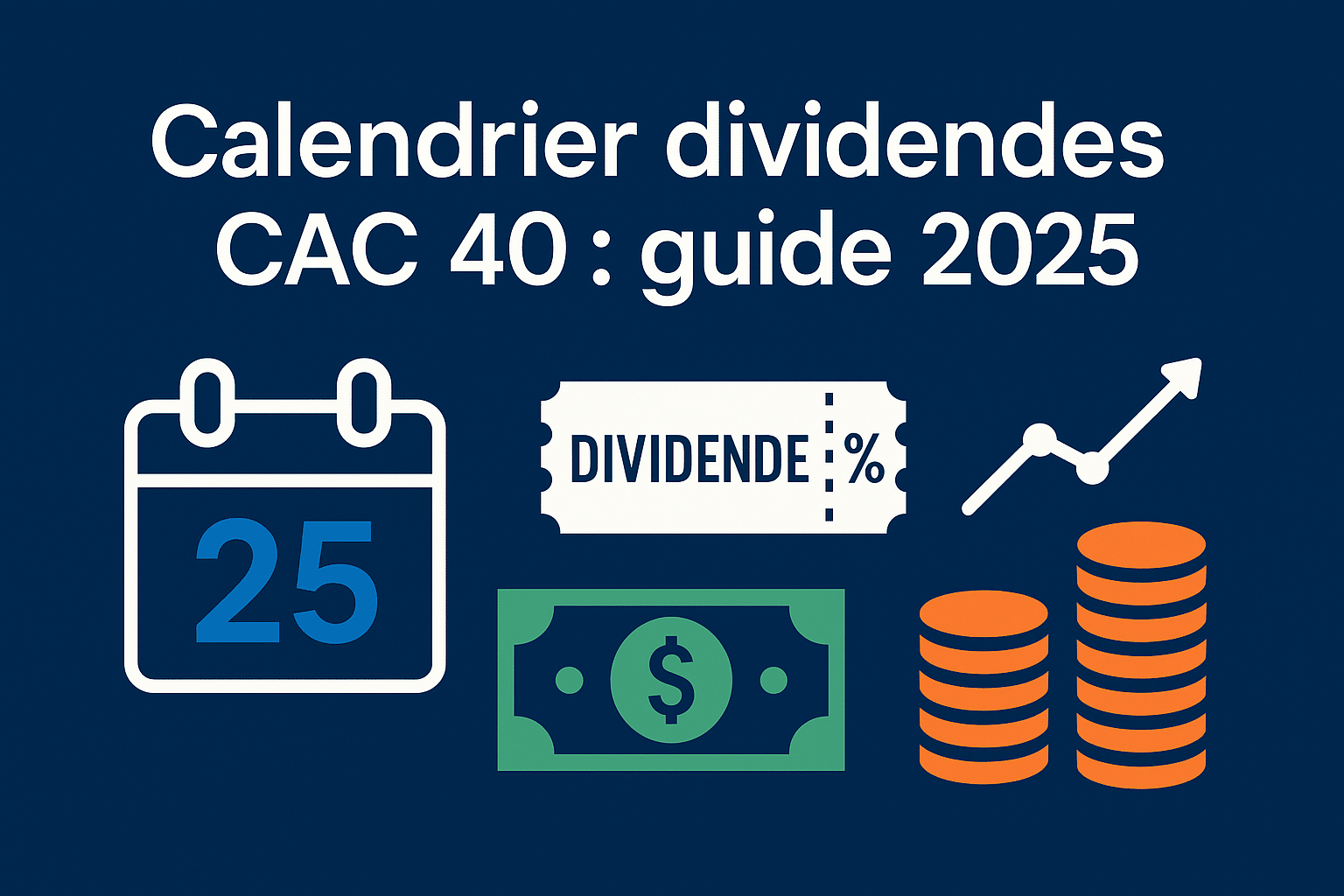 Calendrier dividendes CAC 40 : guide 2025
