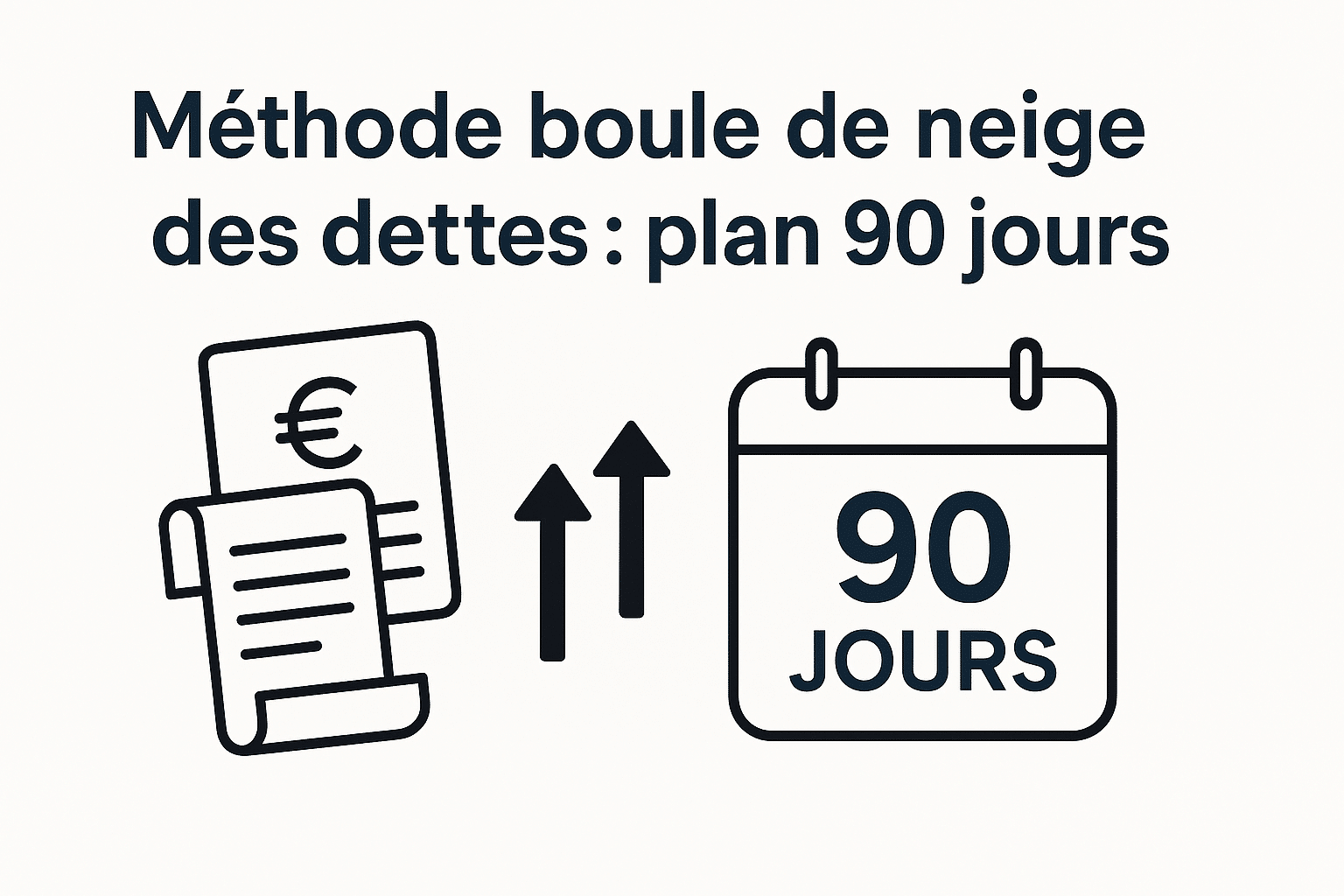 Méthode boule de neige dettes : plan 90 jours