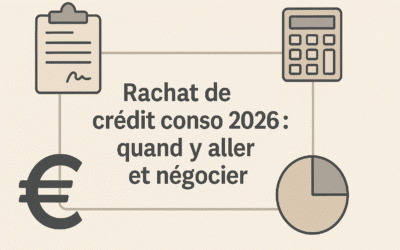 Rachat de crédit conso 2026 : quand y aller et négocier