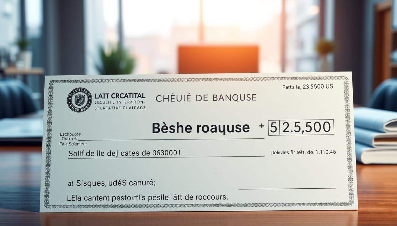 chèque de banque délai et coût